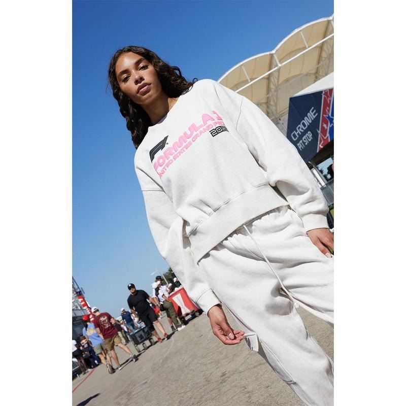 Formula 1 Women's x PacSun Eco Grand Prix Crew Neck Sweatshirt T-Shirts, Hoodie | HypeCrazeTee.com