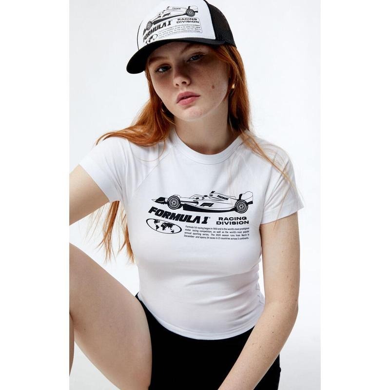 Formula 1 Women's x PacSun Racing Car Raglan T-Shirt Hoodie, Sweatshirt | HypeCrazeTee.com