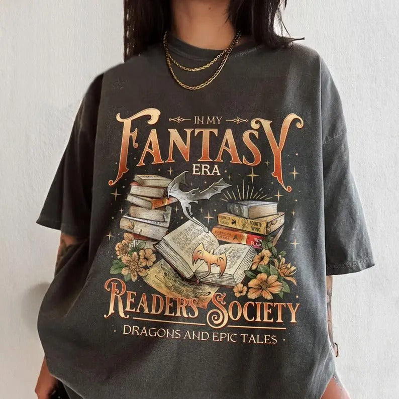 Fourth Wing  Shirt, In My Fantasy Era, The Empyrean Series, Fantasy Readers Society, Dragon Lover, Fourth Wing Merch...