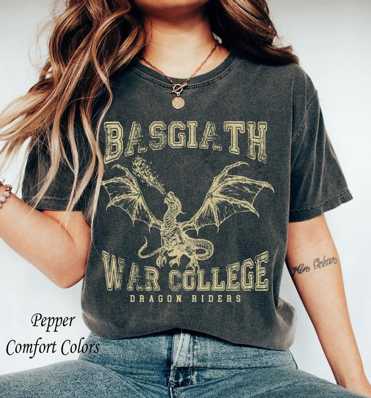 Fourth Wing Dragon Rider Basgiath War College Unisex T-Shirt, Violet Sorrengail, Rebecca Shirt, Romantasy Fantasy Bookish...