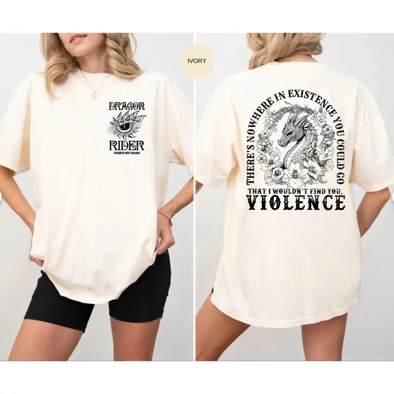 Fourth Wing Shirt Dragon Rider Shirt Basgiath War College Shirt The Empyrean Series Violet Sorrengail Xaden Riorson 4th...