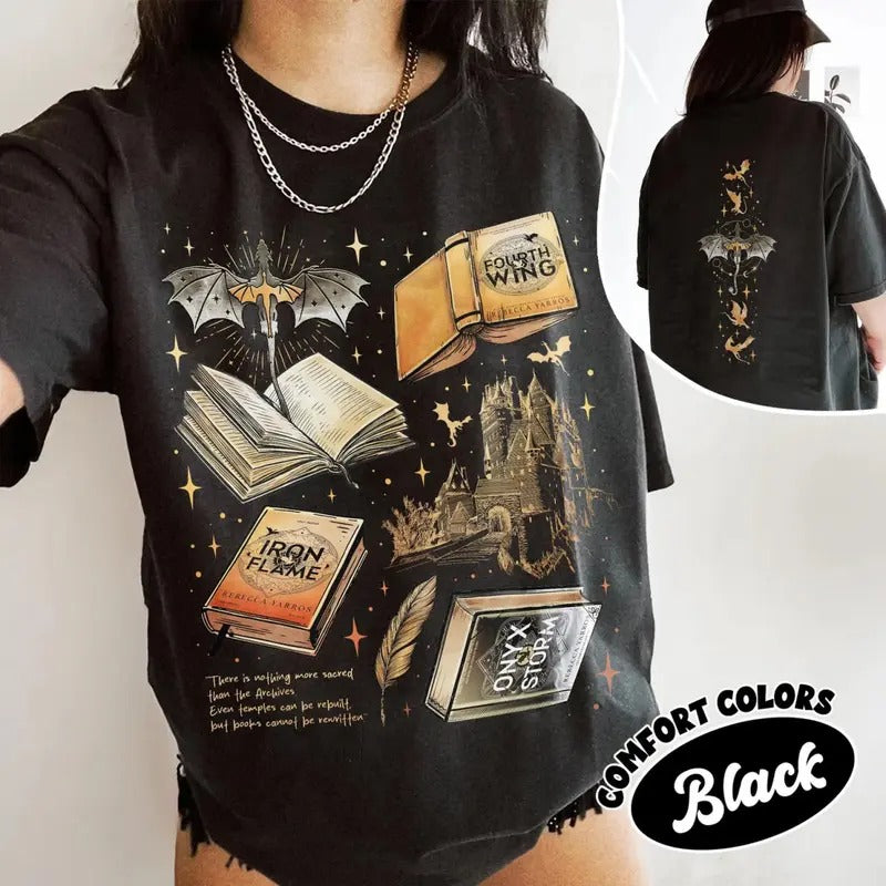 Fourth Wing Sweatshirt, Wing Leader Shirt, Fourth Wing Xaden Tee Shirt, Dragon Rider Shirt, Violet Sorrengail, Onyx Storm...