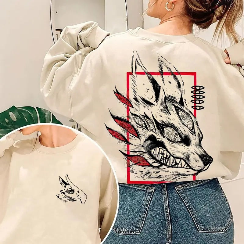 Fox Devil Shirt, Aki Hand Sign, Chainsaw Devil Shirt Hoodie, Sweatshirt | HypeCrazeTee.com