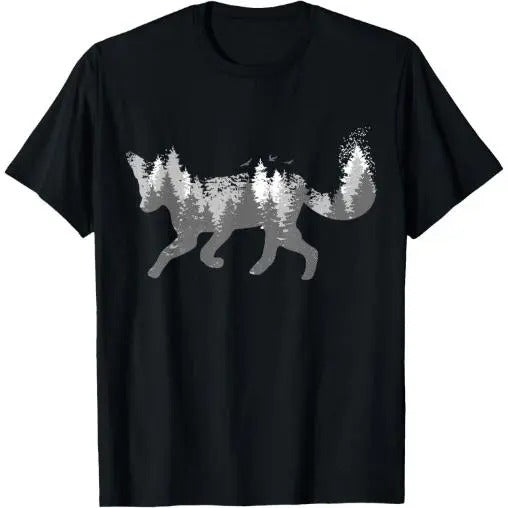 Fox Forest Nature Outdoor Hiking Camping Hunting Gift T-Shirt Made in USA Hoodie, Sweatshirt | HypeCrazeTee.com