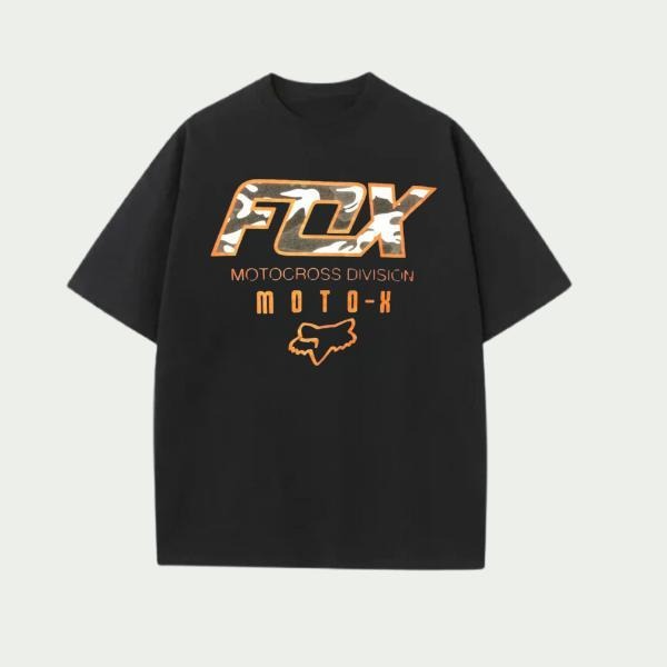 Fox Racing Camouflage Spellout Logo T-shirt, Fox Racing Unisex Cotton Shirt, Road Dirt Bike Tee, Perfect for Moto Fans...