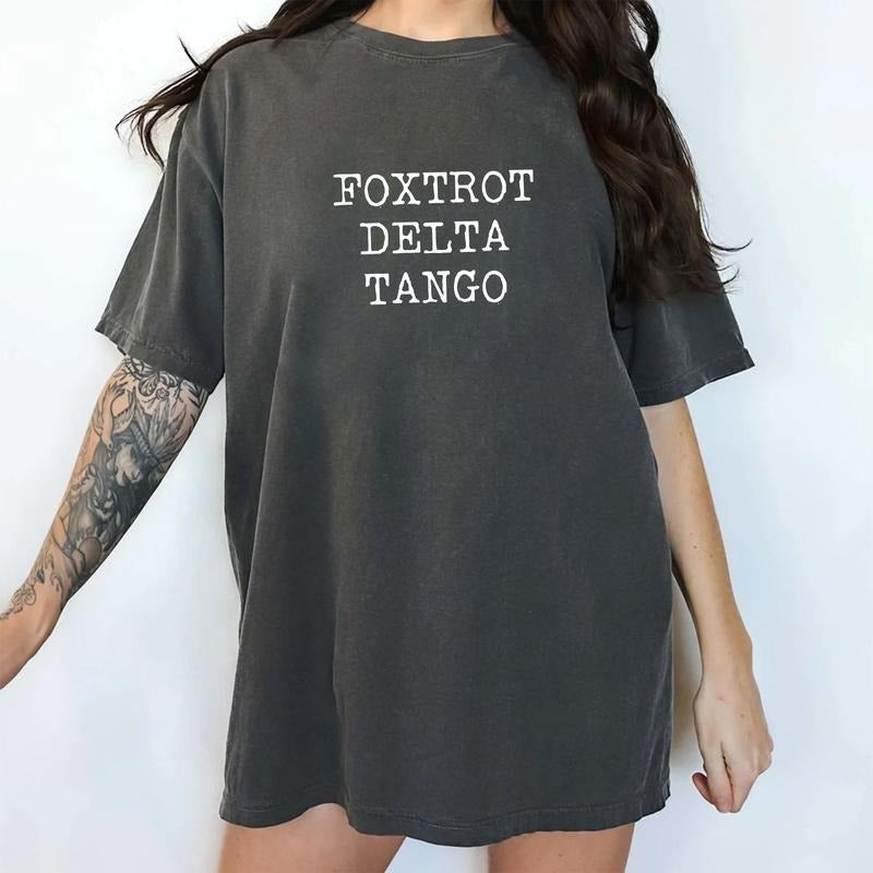 Foxtrot Delta Tango Comfort Colors Shirt, Subtle FDT T-shirt, 8647 Clothing, Anti MAGA Graphic Tee, Sarcastic Outfits,...