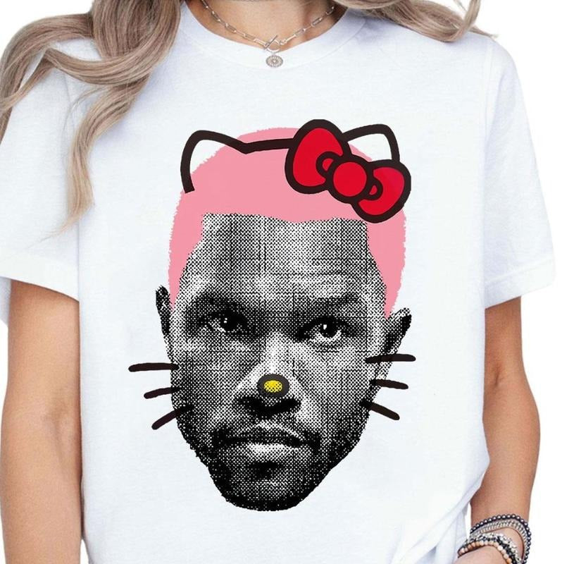 Frank Kitty T-shirt: Unisex Heavy Cotton Tee by Gildan 5000 with Classic Fit and Crew Neck Hoodie, Sweatshirt