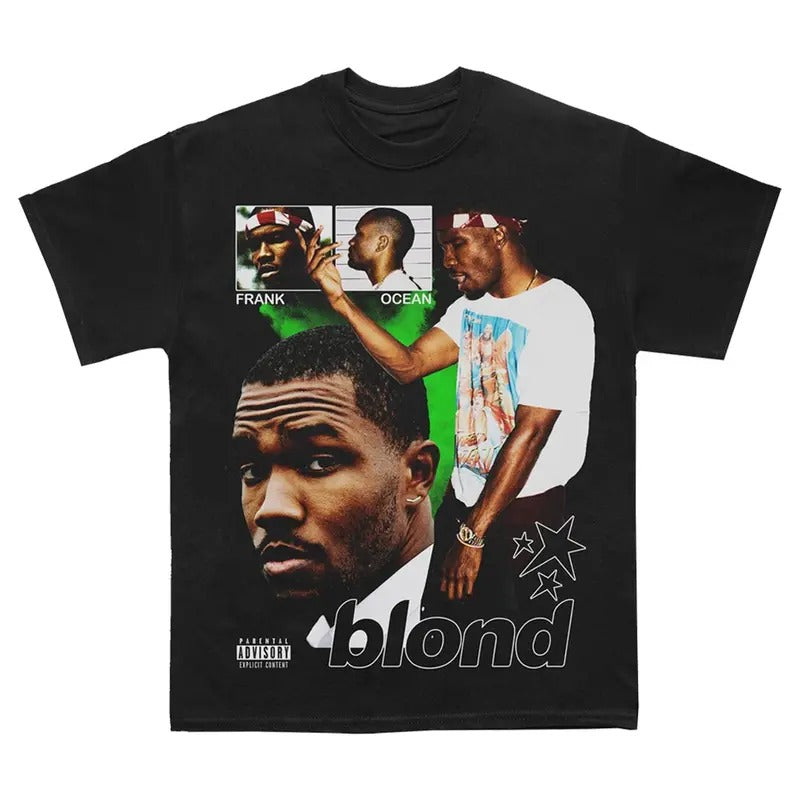 Frank Ocean Blond Shirt Rapper Graphic Tee Shirt Vintage Rap Hip Hop Merch Oversized Heavy Cotton Men Women Menswear...