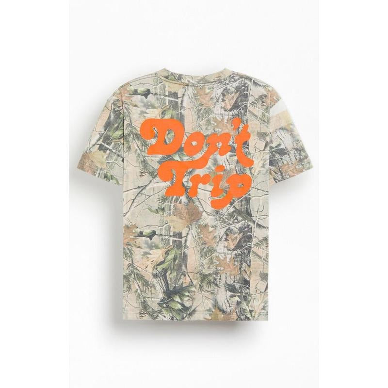 Free & Easy Men's Don't Trip Camo Tree T-Shirt - Multicolor Hoodie, Sweatshirt | HypeCrazeTee.com