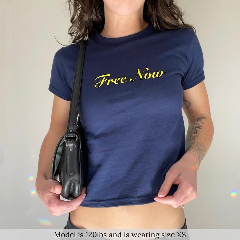 Free Baby Tee Y2K Trendy Shirt Women Iconic Shirt Custom Graphic Baby Tee, Gift For Girlfriend Pop Concert Shirt Hoodie,...