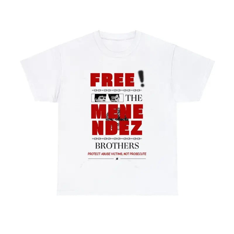 Free The Menendez Brothers Staple Gender-Neutral, Unisex Ringer Tee, T-Shirt Hoodie, Sweatshirt | HypeCrazeTee.com