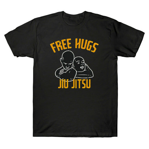 Free Hugs Jiu Jitsu Funny Fighter Martial Arts Vintage Man's T-Shirt Tee