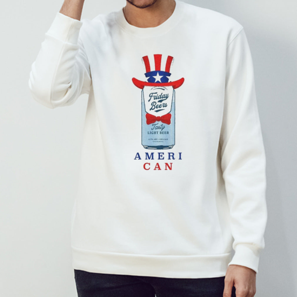 Friday Beers Ameri Can 4th Of July T-shirt