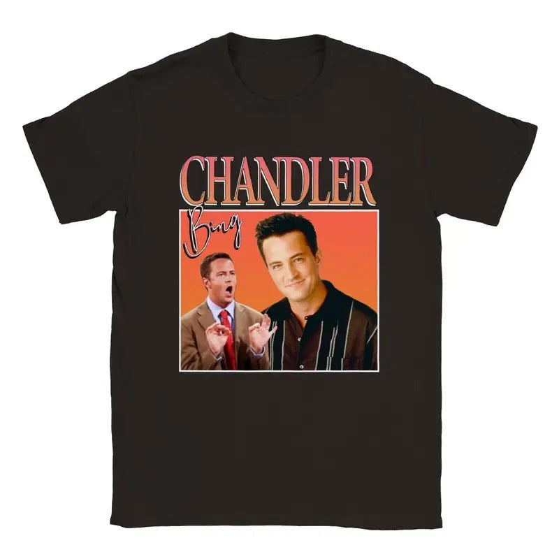 Friends Chandler Bing Funny Gift 90s T Shirt Men Women Unisex Baggy Boyfriend ShirtClassic Unisex Crewneck T-shirt...