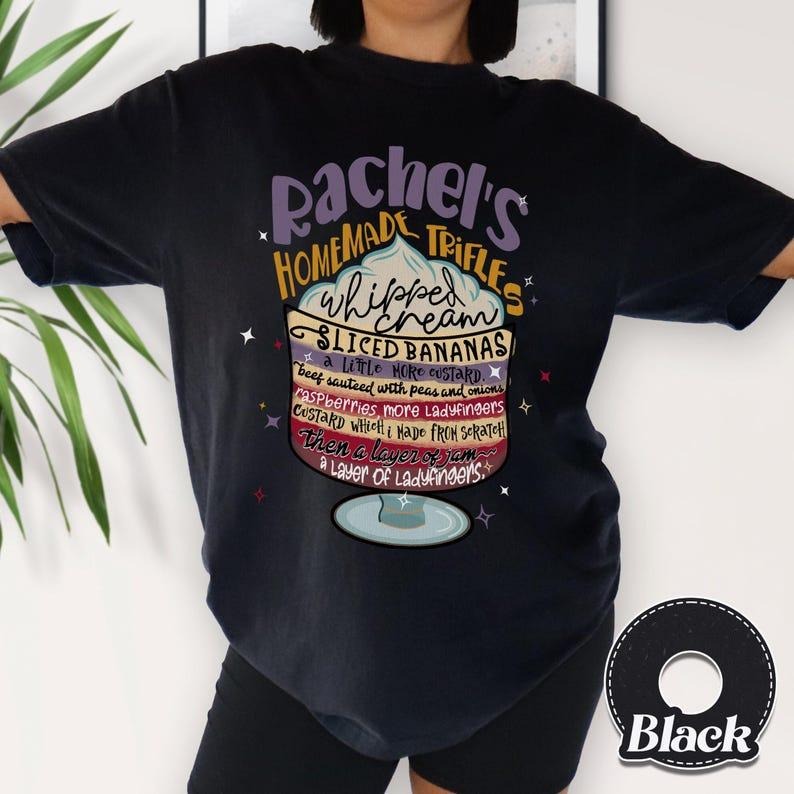 Friends English Trifle  Shirt, Friends English  Shirt, Friends Thanksgiving Rachel  Shortsleeve Tee Casual Crewneck...