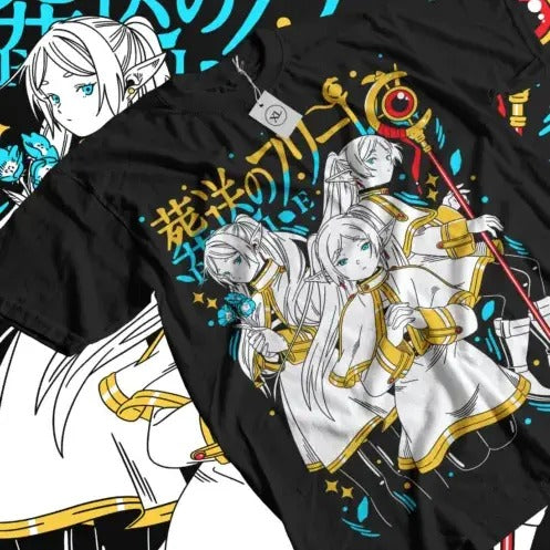 Frieren T-Shirt Beyond Journey's End Fern Stark Girl Anime Gifts Shirt All Size Hoodie, Sweatshirt | HypeCrazeTee.com