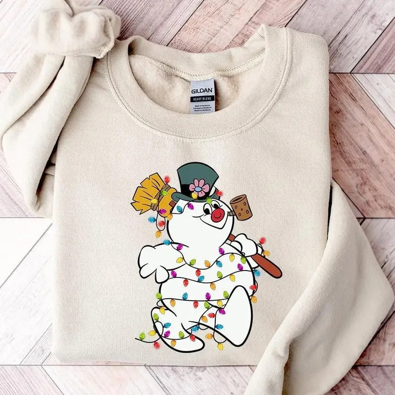 Frosty The Snowman Christmas Sweatshirt, Merry Christmas Tee, Snowman Shirt Hoodie | HypeCrazeTee.com