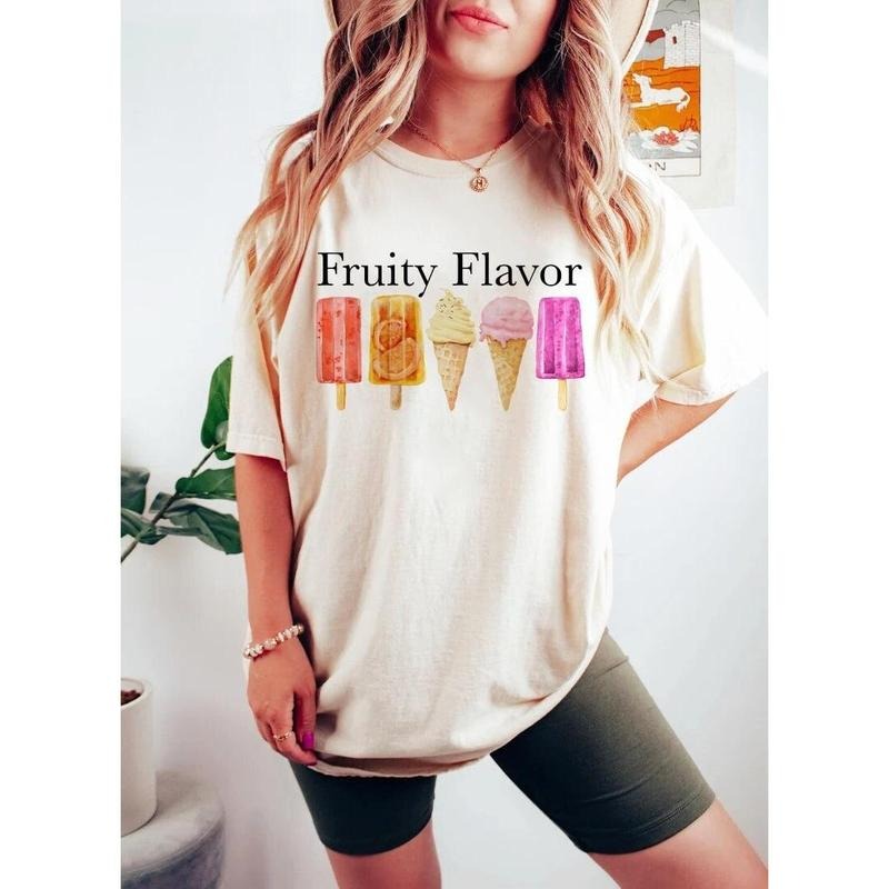 Fruity flavor shirt | fruity shirt | subtle lesbian shirt | lesbian pride shirt | cottagecore | lesbian icecream | femme...