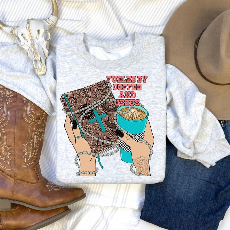 Fueled by Coffee DTF Transfers - THIS IS NOT A SHIRT Hoodie, Sweatshirt | HypeCrazeTee.com