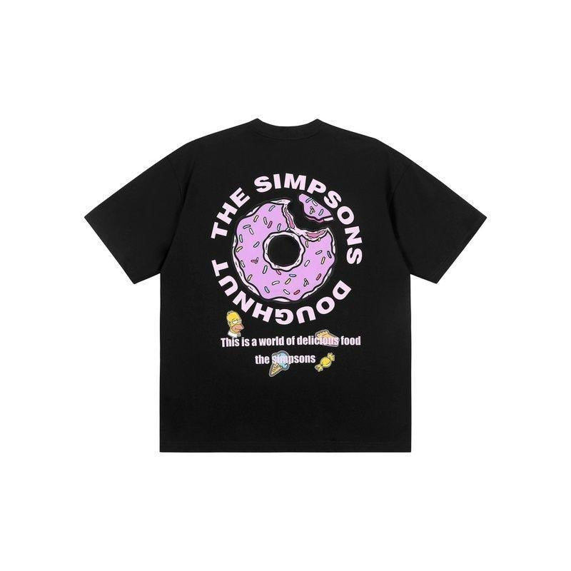 Fun Printing Donut T-shirt Male and Female Couple Short Sleeve Loose Trendy T-shirt Hoodie, Sweatshirt | HypeCrazeTee.com