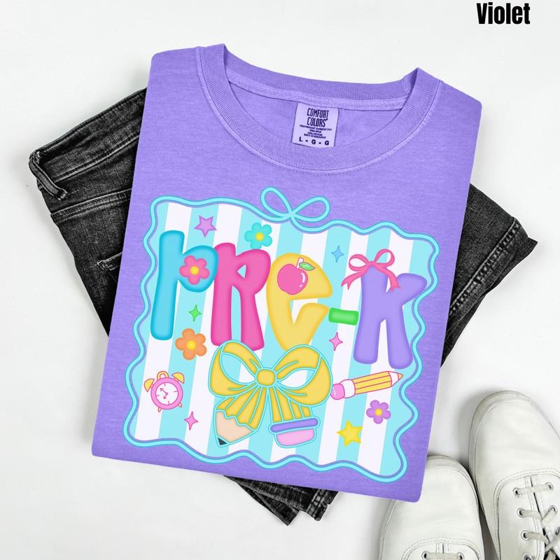 Fun Stripe Elementary Grades Comfort Colors T-Shirt 'NLB' Hoodie, Sweatshirt | HypeCrazeTee.com