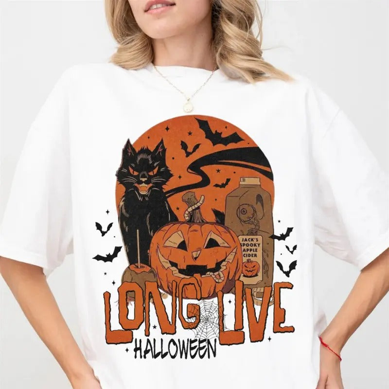 Fun and Festive: Long Live Halloween T-Shirt for Your Halloween Celebrations Hoodie, Sweatshirt | HypeCrazeTee.com