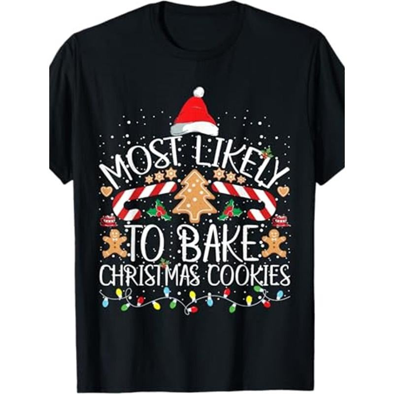 Fun bakers most likely to bake at Christmas -100% cotton T-shirt Made in USA Hoodie, Sweatshirt | HypeCrazeTee.com