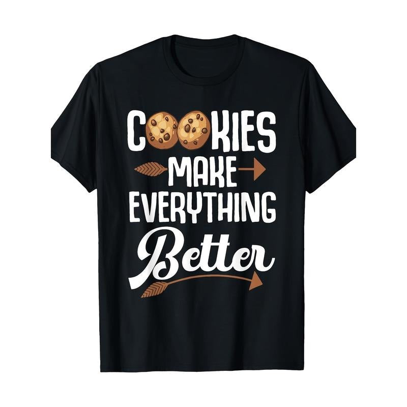 Fun cookie Lover Art Man Woman Pastry Chef Baker T-shirt 100% cotton T-shirt Made in USA Hoodie, Sweatshirt