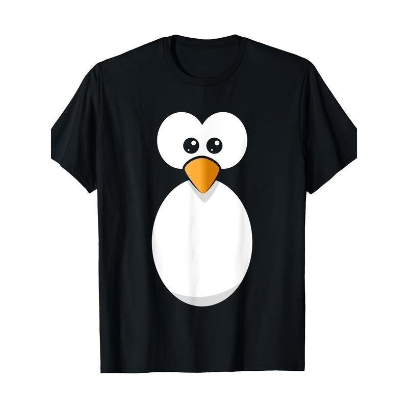 Fun penguin face design or simple clothing Black Penguin T-shirt Made in USA Hoodie, Sweatshirt | HypeCrazeTee.com