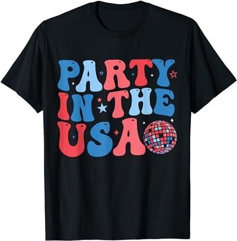 Funny 4th of July Shirts For Men, 4th Of July Funny Party In The USA Patriotic Menswear Top Casual Cotton Fashion Smooth...