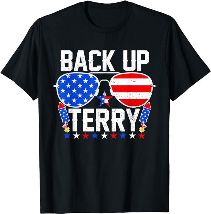 Funny 4th of July Shirts For Men, Back Up Terry Funny 4th of July Us Flag Patriotic Fireworks T-Shirt Menswear Top Casual...