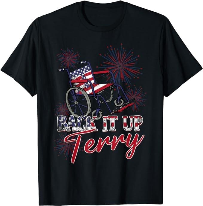 Funny 4th of July Shirts For Men, Back Up Terry Put It In Reverse 4th of July Fireworks Funny T-Shirt Menswear Top Casual...