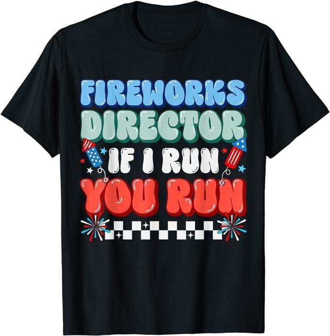 Funny 4th of July Shirts For Men, Funny 4th of July Fireworks Director USA T-Shirt Menswear Top Casual Cotton Tee Basic...