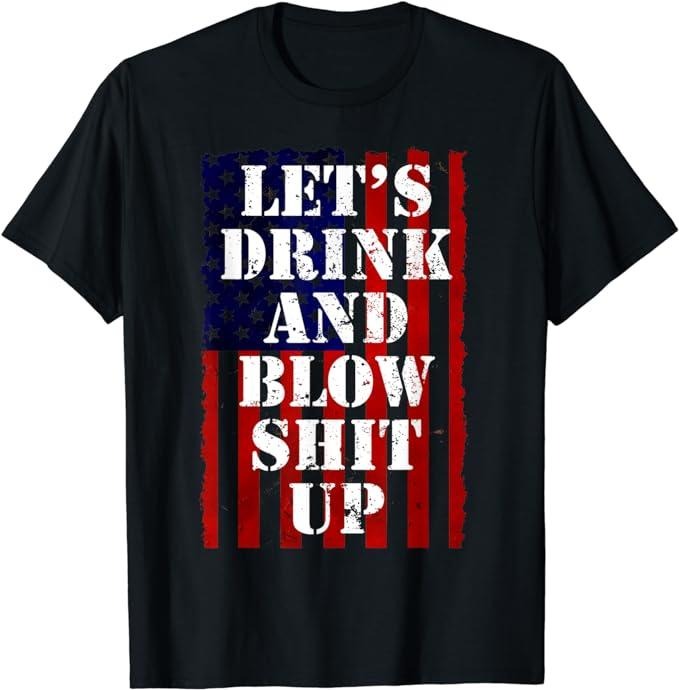 Funny 4th of July Shirts For Men, Funny Fireworks Shirts Day Drinking 4th July T-Shirt Menswear Top Casual Cotton Hoodie,...