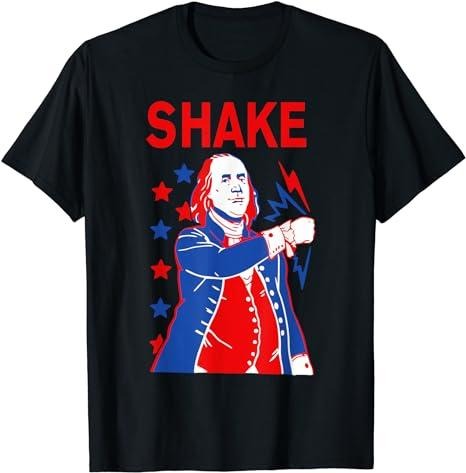 Funny 4th of July Shirts For Men, Funny Shake And Bake 4th of July Couple Matching T-Shirt Menswear Top Casual Cotton...