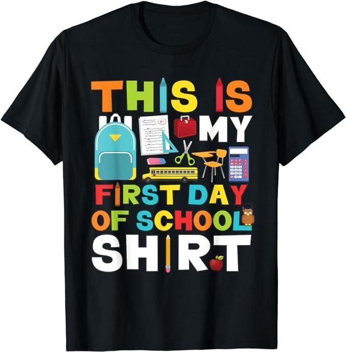 Funny Back To School Shirts, First Day of School Shirt Back To School T-Shirt Cotton Fashion Casual Classic Hoodie,...