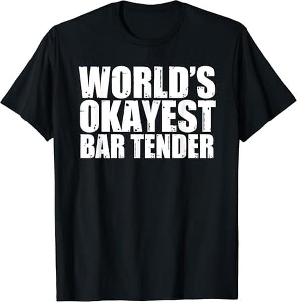Funny Bar Shirts World'S Okayest Menswear Top Funny Shirts Night Out Casual Classic T-Shirts, Hoodie, Sweatshirt