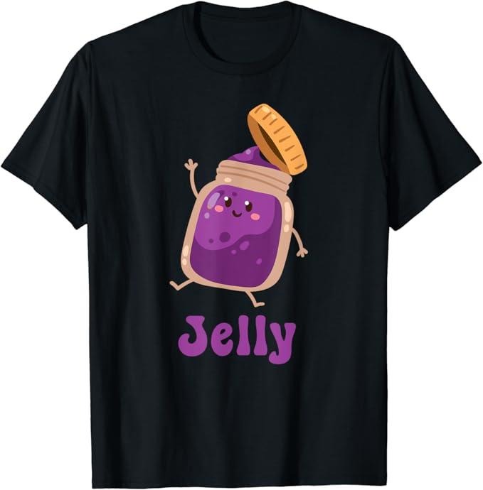 Funny Best Friend Shirts, Gift For Best Friend, Peanut Butter & Jelly Matching Couple Halloween Best Friends T-Shirt...