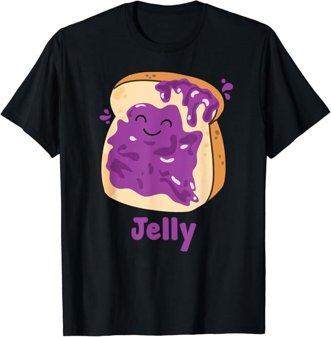 Funny Best Friend Shirts, Gift For Best Friend, Peanut Butter & Jelly Matching Couple Halloween Best Friends T-Shirt...