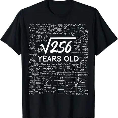 Funny Birthday Shirts, Funny Math 16th Birthday T-Shirt - Menswear Top Hoodie, Sweatshirt | HypeCrazeTee.com