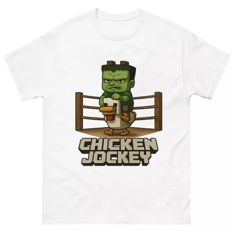Funny Chicken Jockey T-Shirt Featuring Hilarious Meme and Playful Gaming Design Hoodie, Sweatshirt | HypeCrazeTee.com
