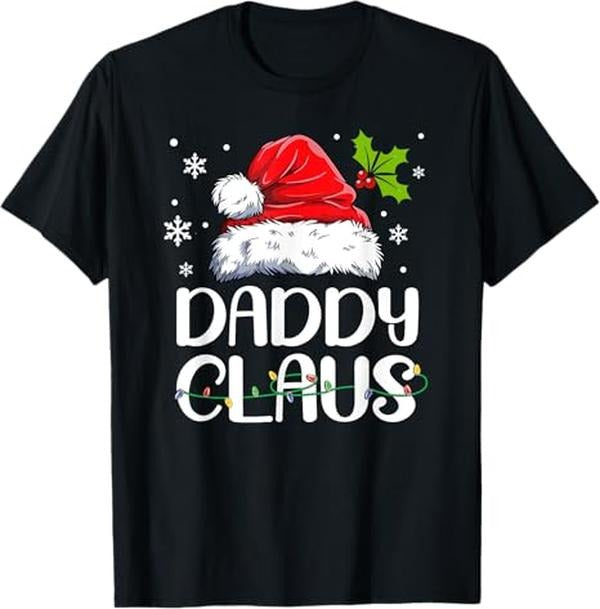 Funny Christmas Shirts, Daddy Claus Santa Funny Christmas Pajama Matching Family T-Shirt