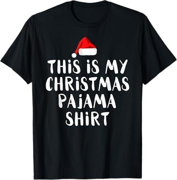 Funny Christmas Shirts, This Is My Christmas Pajama T-Shirt - Menswear Top Hoodie, Sweatshirt | HypeCrazeTee.com