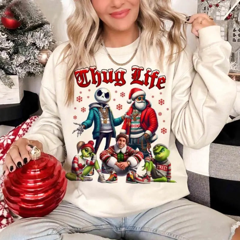 Funny Christmas Thief Sweatshirt - Perfect Merry Christmas Gift T-Shirts, Hoodie | HypeCrazeTee.com