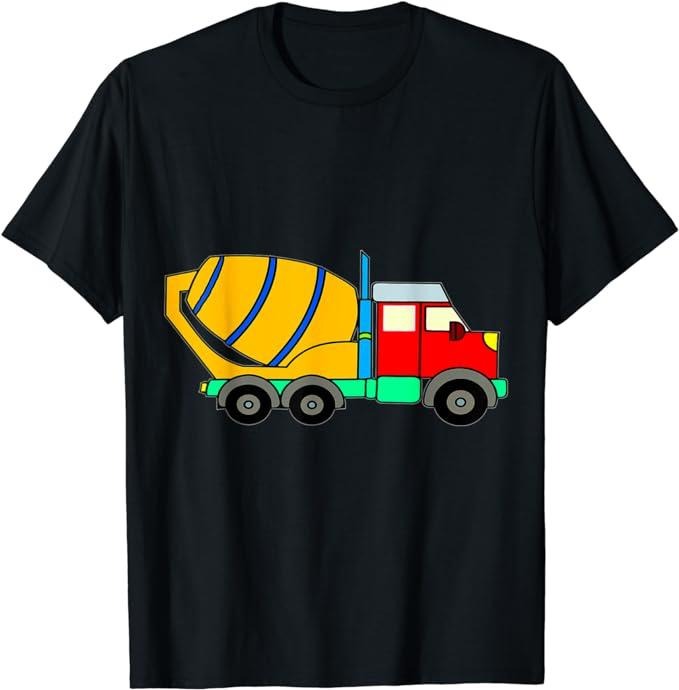 Funny Construction Work Shirts, Cement Mixer Construction Site Work Concrete Truck T-Shirt Menswear Casual Cotton Hoodie,...