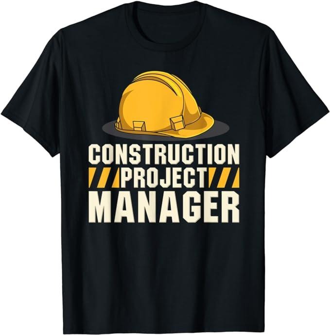 Funny Construction Work Shirts, Work Funny Construction Project Manager Dad T-Shirt Menswear Casual Cotton Hoodie, Sweatshirt
