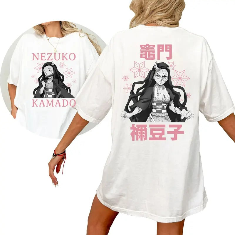 Funny DM Kimetsu No Yaiba Characters Tshirt Crewneck Hoodie, Gift For Anime Fans Comfort Cotton Sweatshirt | HypeCrazeTee.com