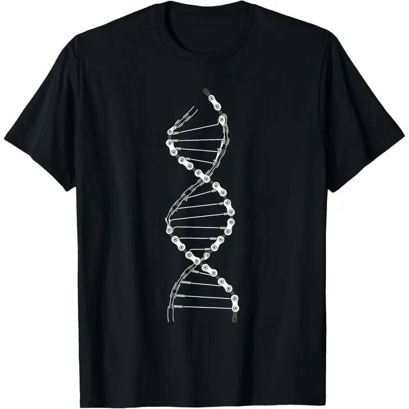 Funny DNA Cycling Bicycle Chain Mountain Bike Lovers Outfit T-Shirt Made in USA Hoodie, Sweatshirt | HypeCrazeTee.com