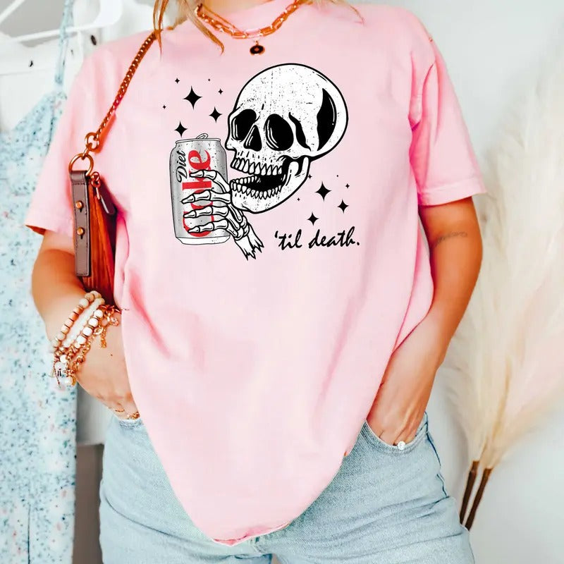 Funny Diet Coke til Death - Diet Coke Lover T-Shirt - Coke Lover Sweater Hoodie, Sweatshirt | HypeCrazeTee.com