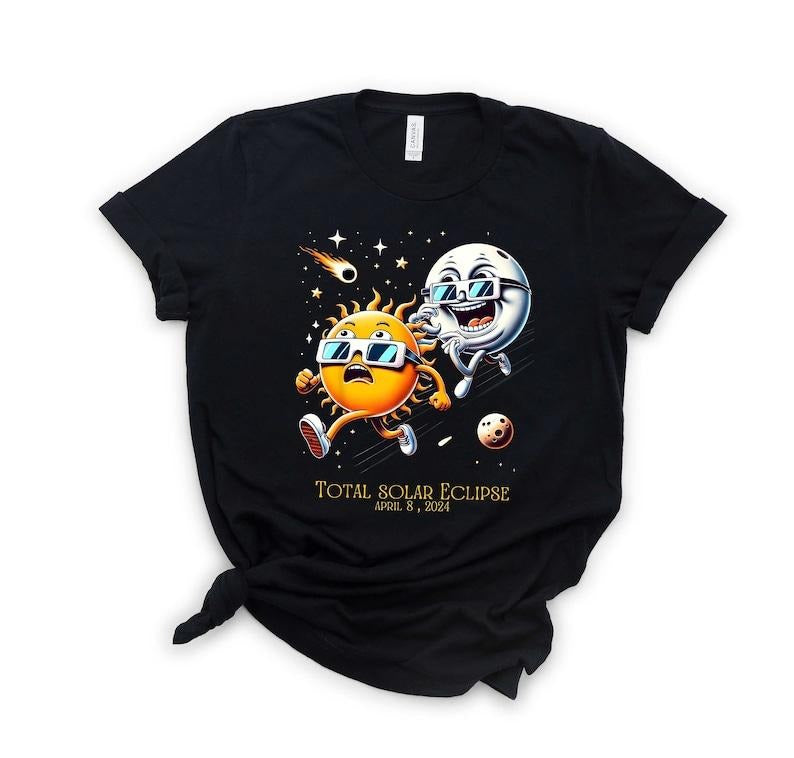 Funny Eclipse Shirt, Astrology Party Shirt, April 8th 2024 Shirt, Eclipse Event Shirt, Celestial Hoodie and Sweater;...